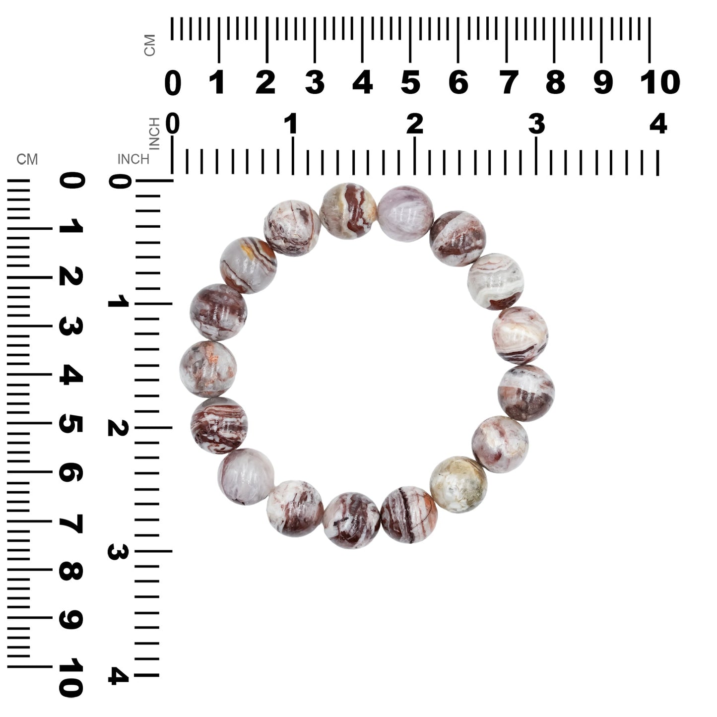 Starborn Arizona Agate Mountain Elastic Beaded Bracelet