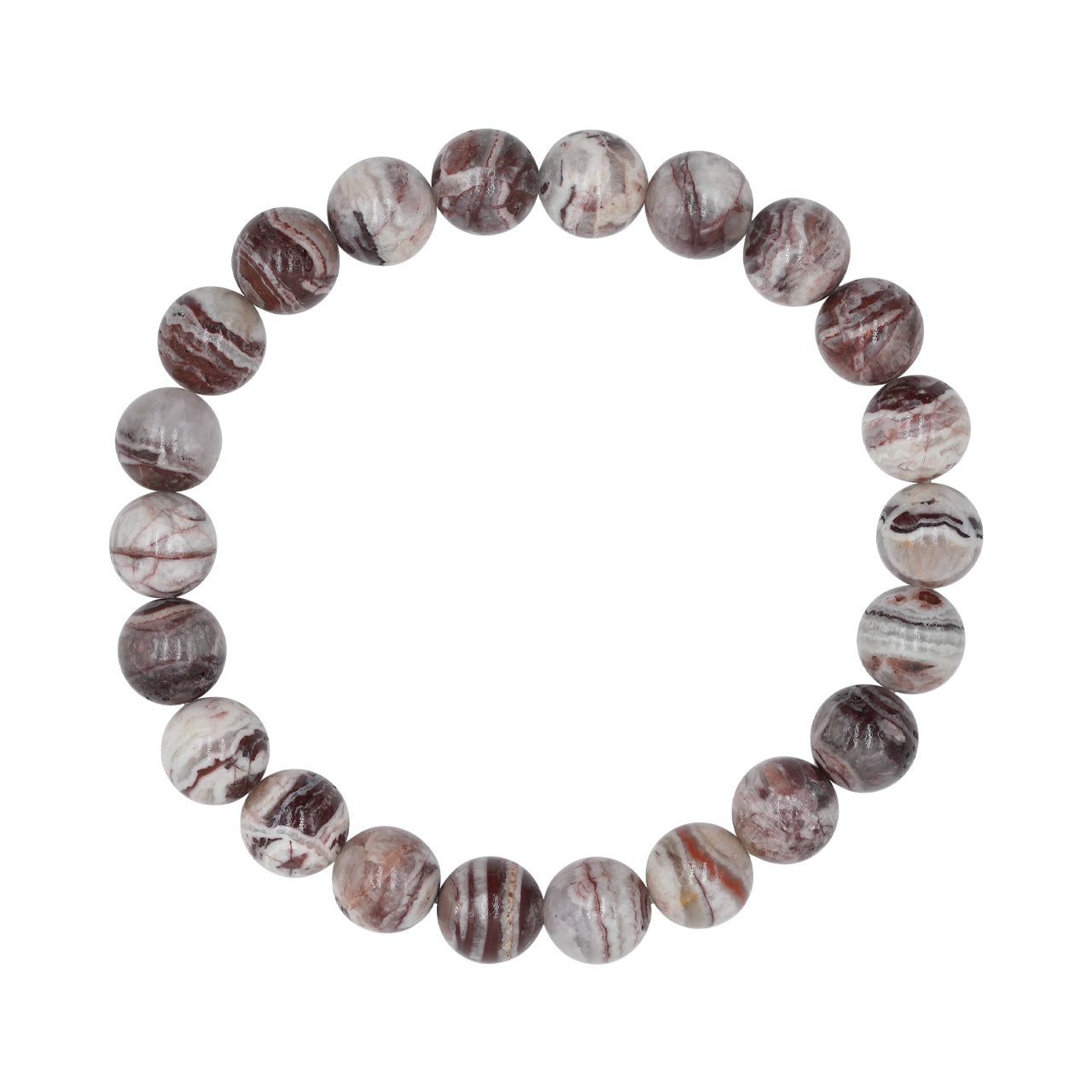 Starborn Arizona Agate Mountain Elastic Beaded Bracelet