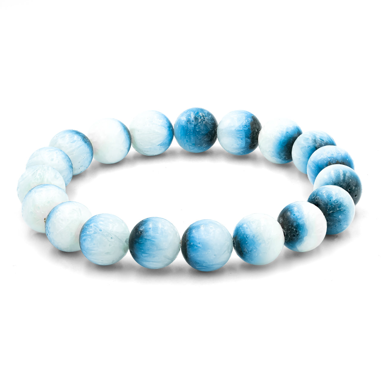 Starborn Blue Ice Glacierite Elastic Beaded Bracelet