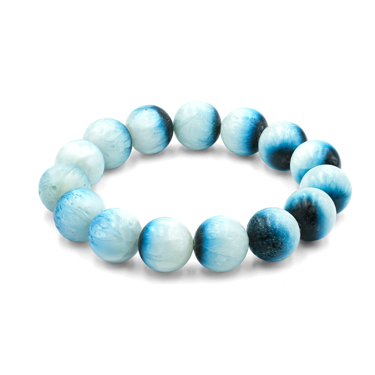 Starborn Blue Ice Glacierite Elastic Beaded Bracelet