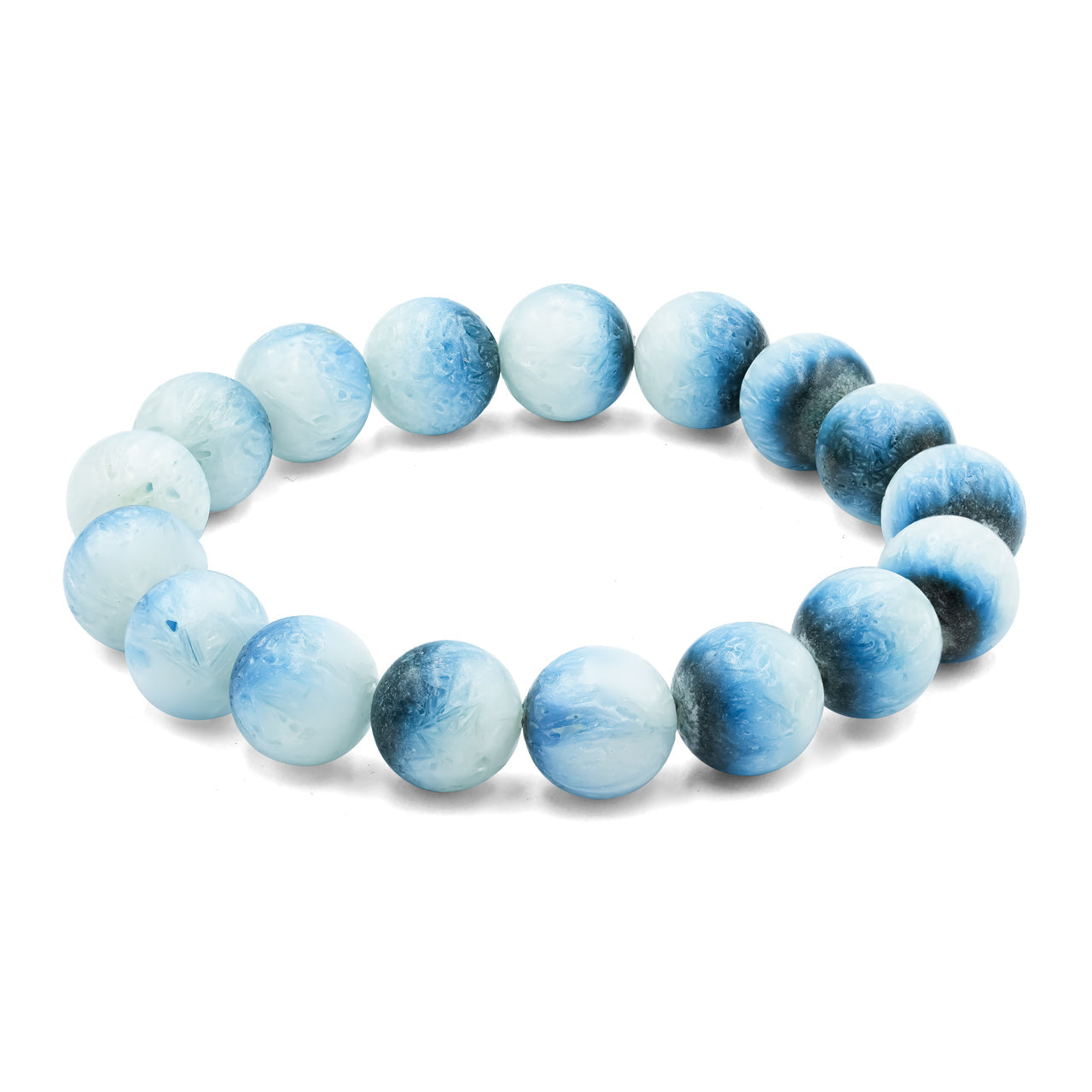 Starborn Blue Ice Glacierite Elastic Beaded Bracelet