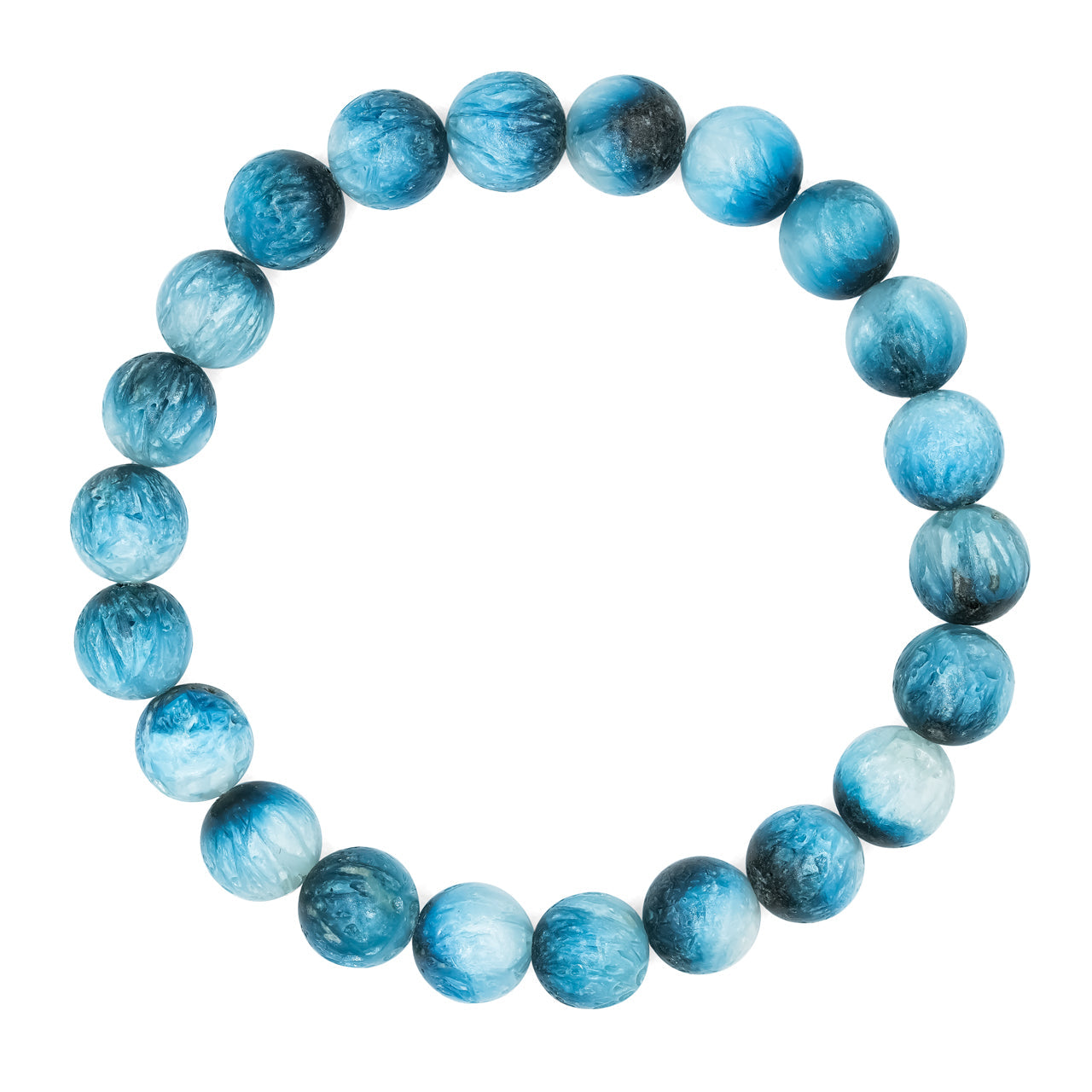 Starborn Blue Ice Glacierite Elastic Beaded Bracelet