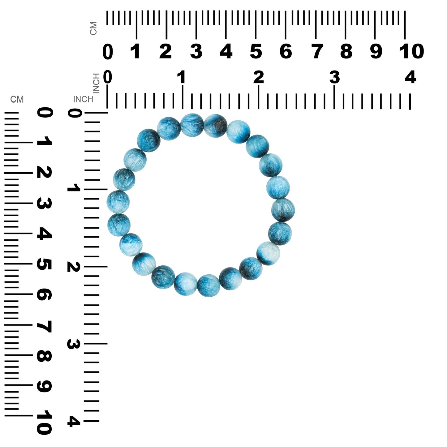 Starborn Blue Ice Glacierite Elastic Beaded Bracelet