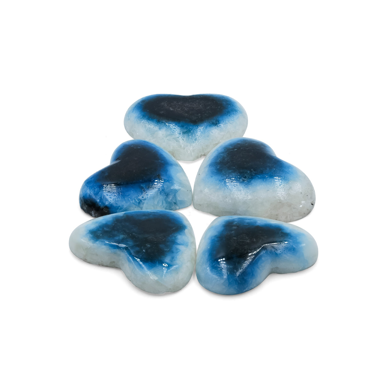 Starborn Heart Blue Ice Glacierite Cabochon - 1 piece