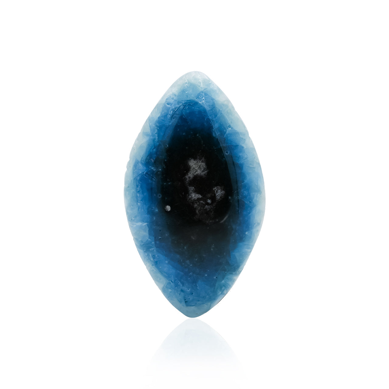 Starborn Eyeshape Blue Ice Glacierite Cabochon - 1 piece