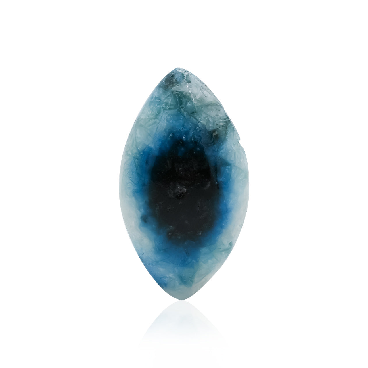Starborn Eyeshape Blue Ice Glacierite Cabochon - 1 piece