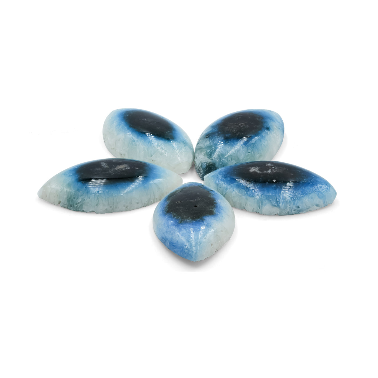 Starborn Eyeshape Blue Ice Glacierite Cabochon - 1 piece