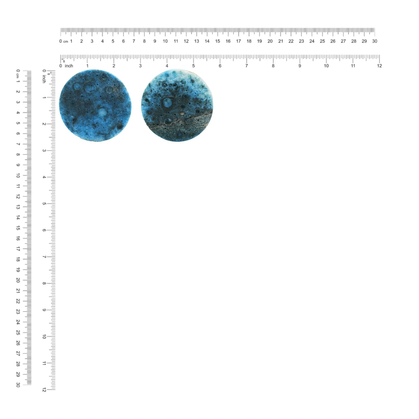 Starborn Blue Ice Glacierite Moon Carving 69-70 mm - 1 piece