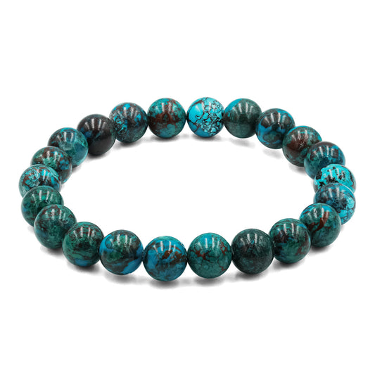 Starborn Chrysocolla Elastic Beaded Bracelet