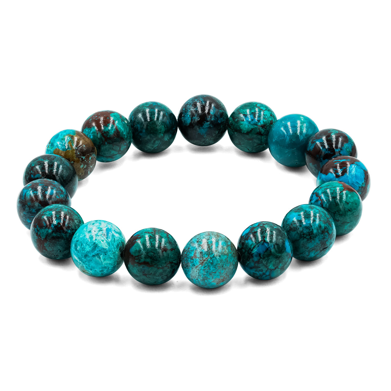 Starborn Chrysocolla Elastic Beaded Bracelet