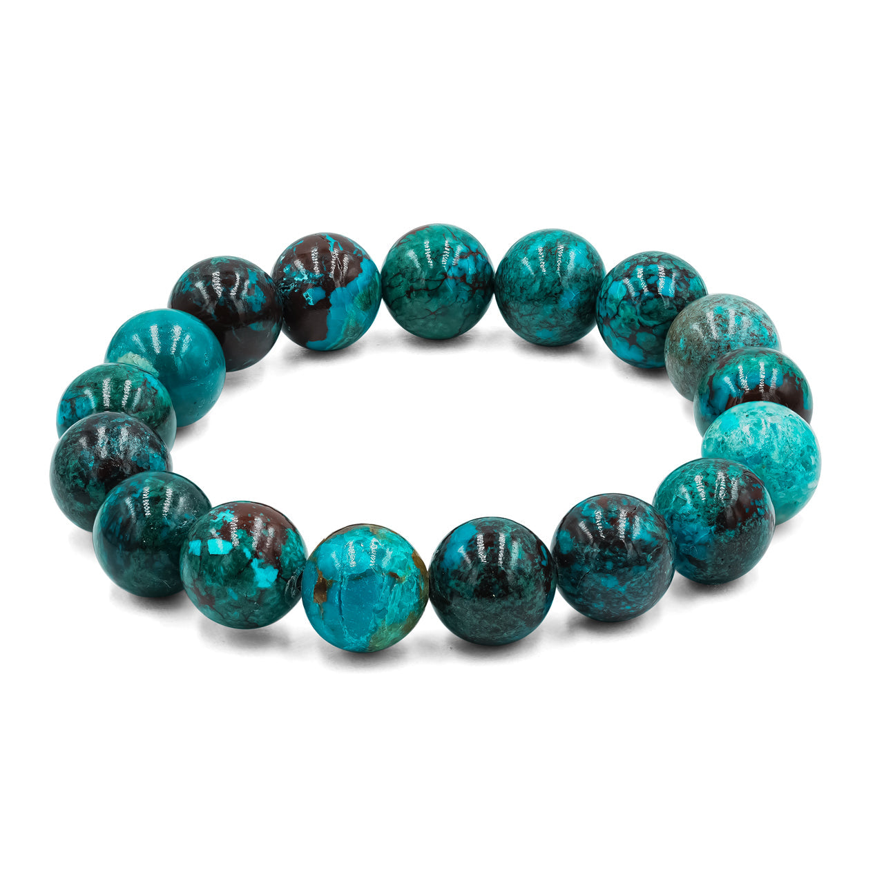 Starborn Chrysocolla Elastic Beaded Bracelet