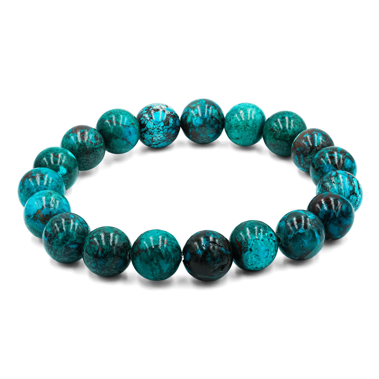 Starborn Chrysocolla Elastic Beaded Bracelet