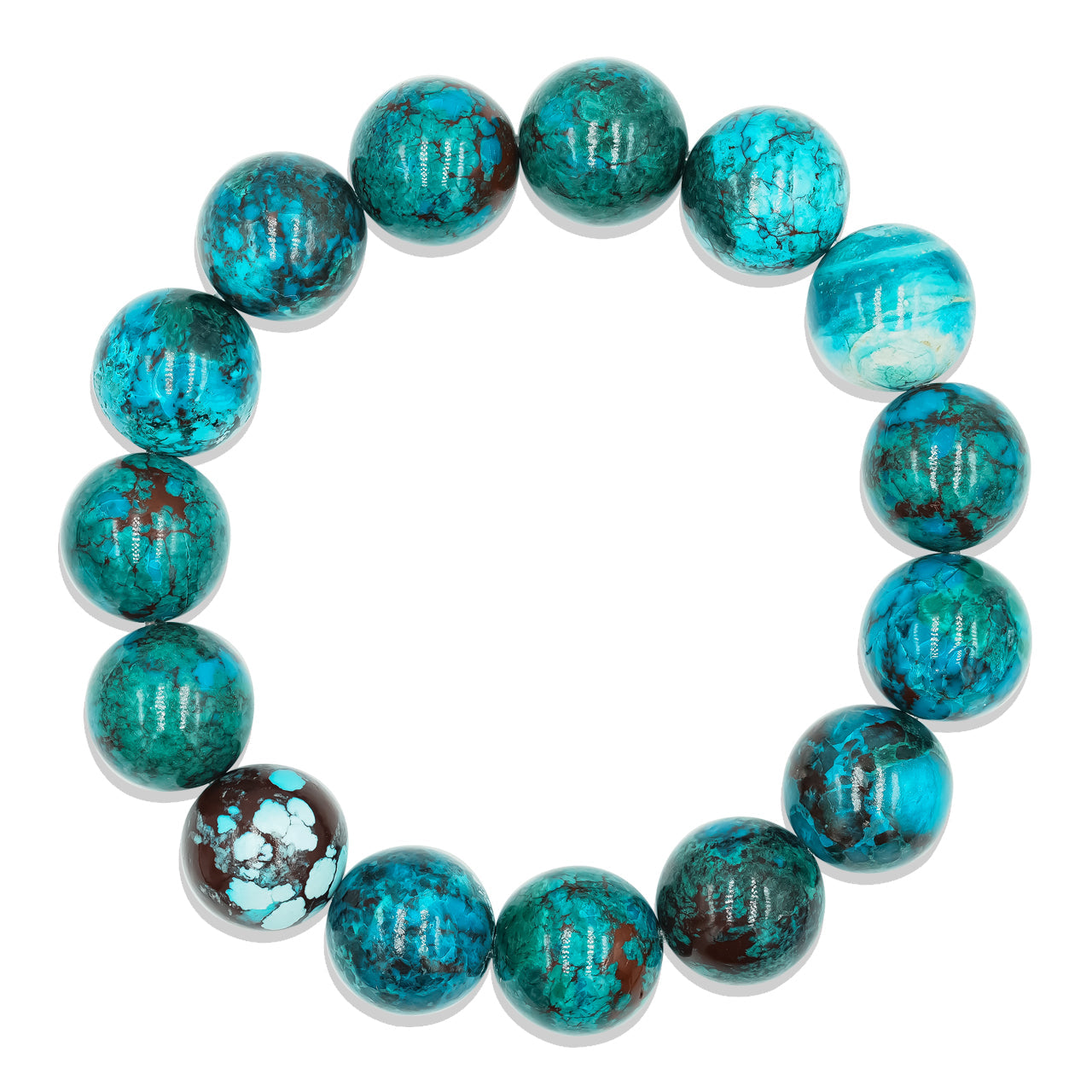 Starborn Chrysocolla Elastic Beaded Bracelet