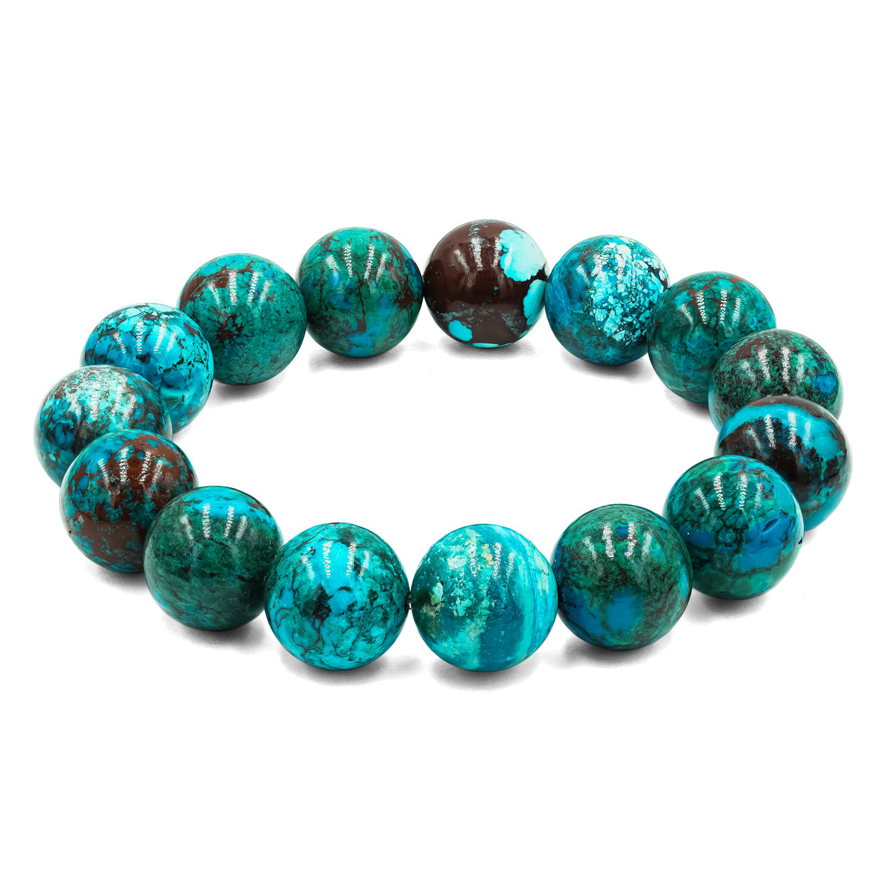 Starborn Chrysocolla Elastic Beaded Bracelet
