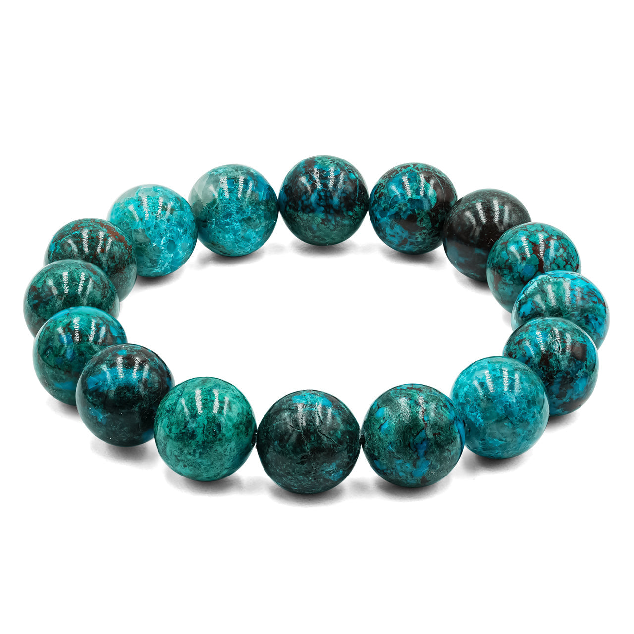 Starborn Chrysocolla Elastic Beaded Bracelet