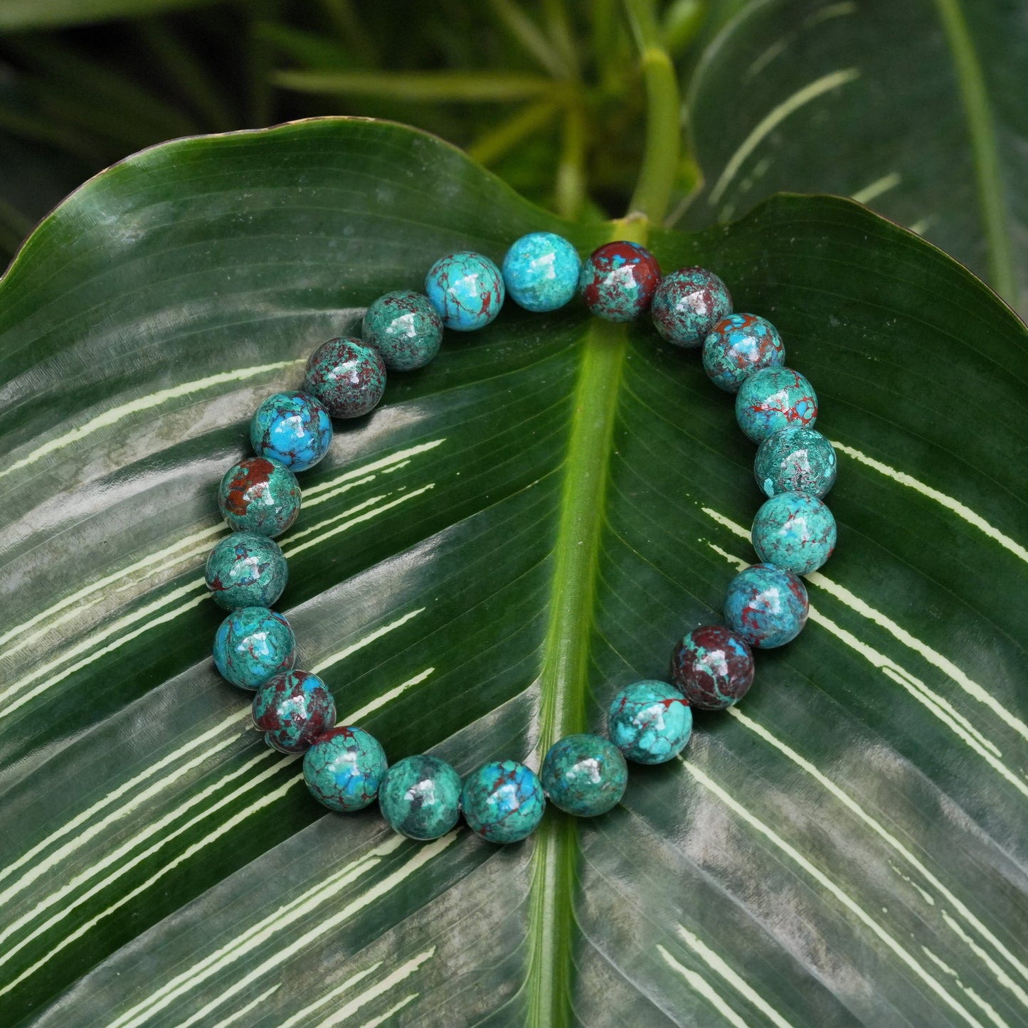 Starborn Chrysocolla Elastic Beaded Bracelet