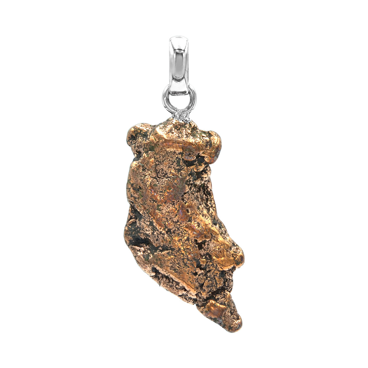 Starborn Copper Freeform Pendant in Sterling Silver