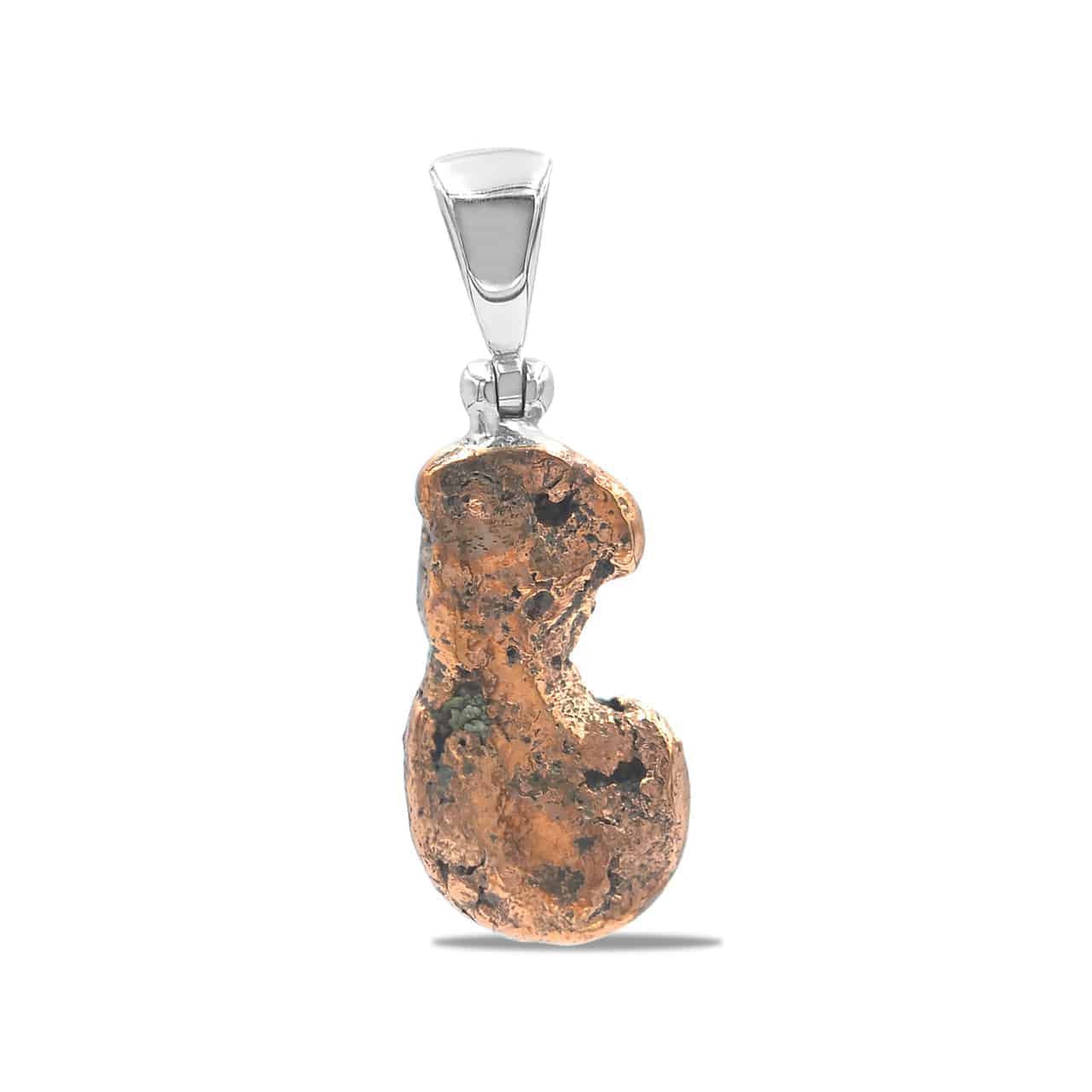 Starborn Copper Freeform Pendant in Sterling Silver