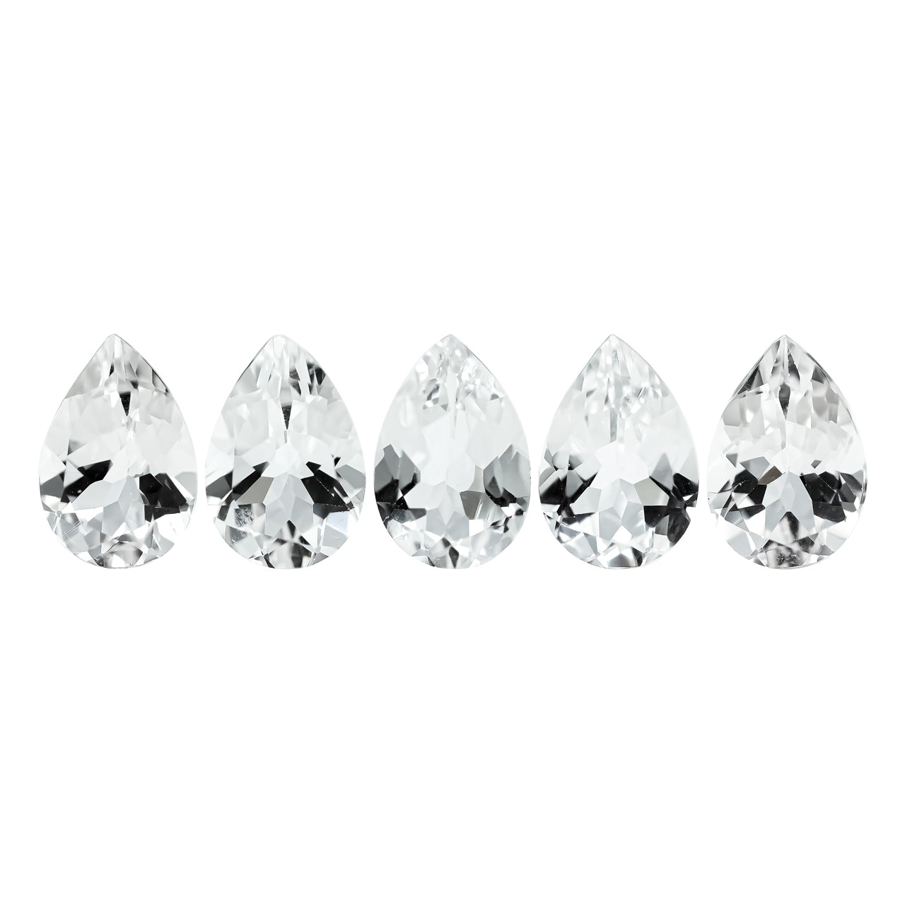 Starborn Danburite Faceted Gemstone Pear [12mm] - 1 Piece
