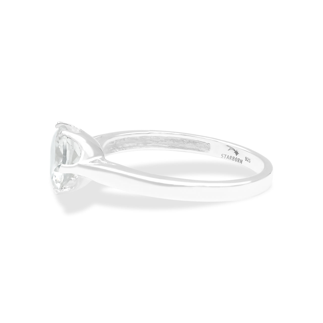Starborn Faceted Danburite Ring in Sterling Silver