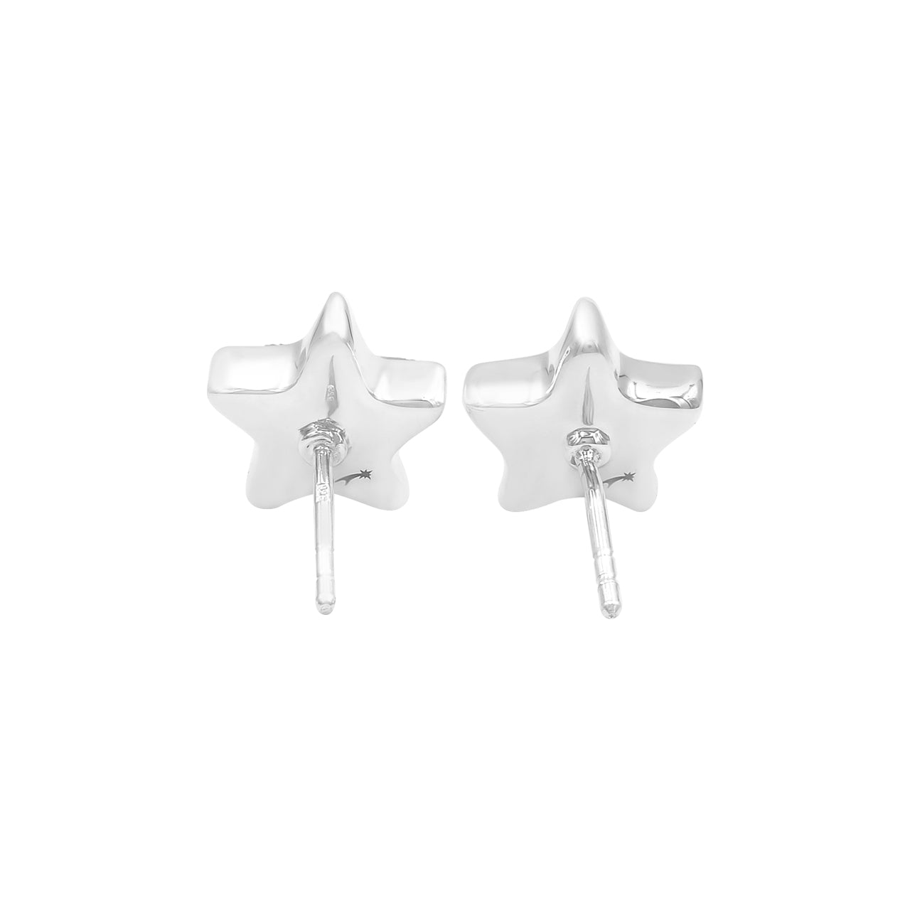 Starborn Drusy Quartz Star Post Earrings in Sterling Silver