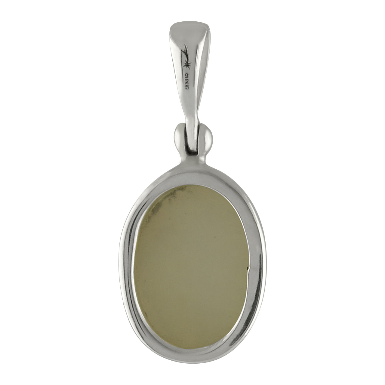 Starborn Iridescent White Quartz Drusy Pendant in Sterling Silver