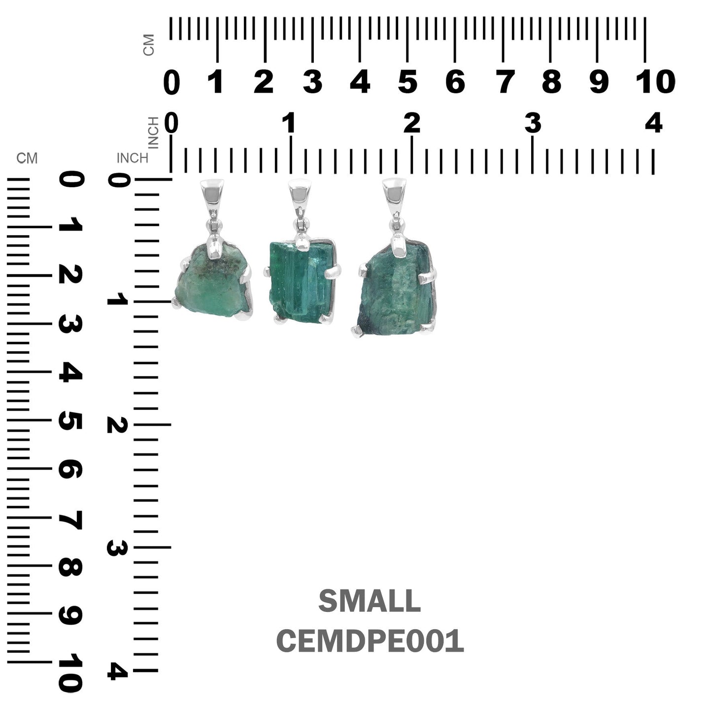 Starborn Emerald Crystal Pendant in Sterling Silver