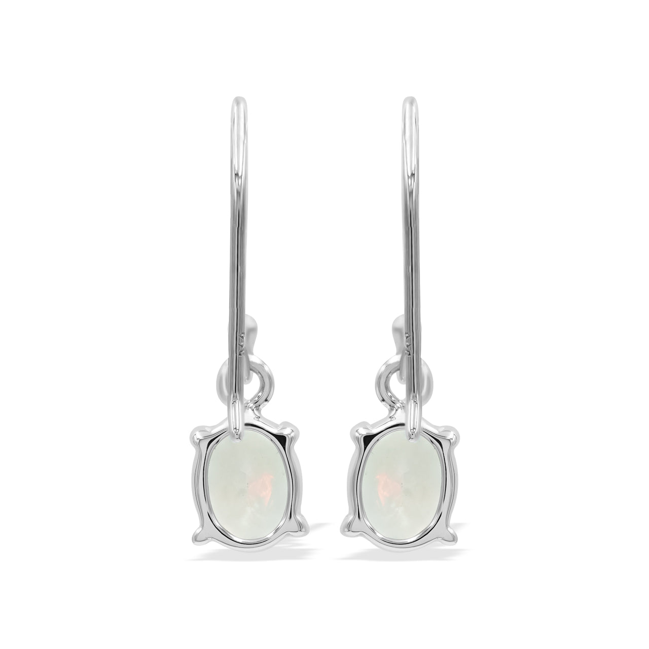 Starborn Ethiopian Opal Faceted Dangle Earrings in Sterling Silver