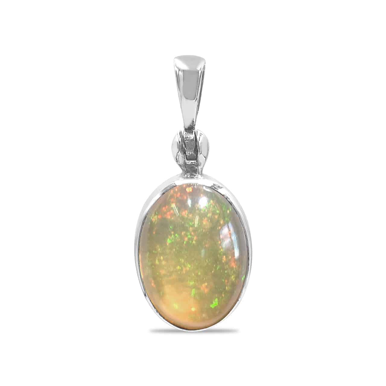Starborn Ethiopian Opal Pendant in Sterling Silver