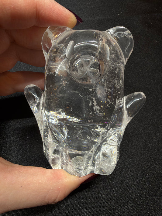 Clear Quartz Bear Ghost