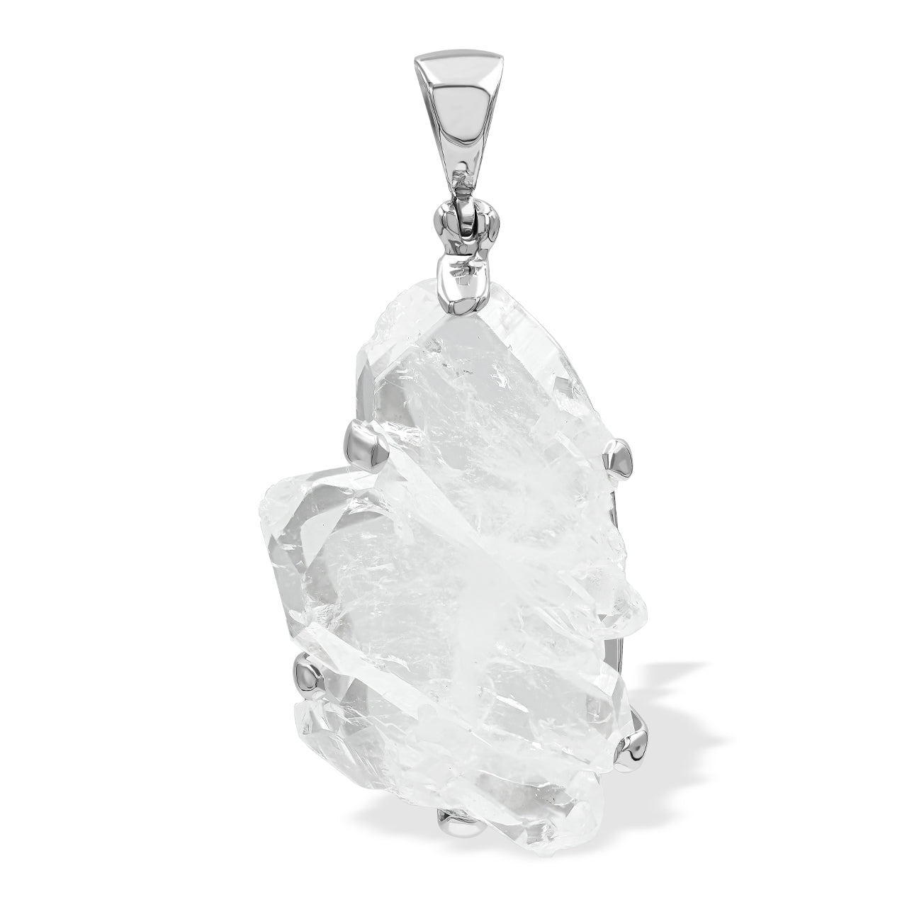 Starborn Faden Quartz Prong Set Pendant in Sterling Silver