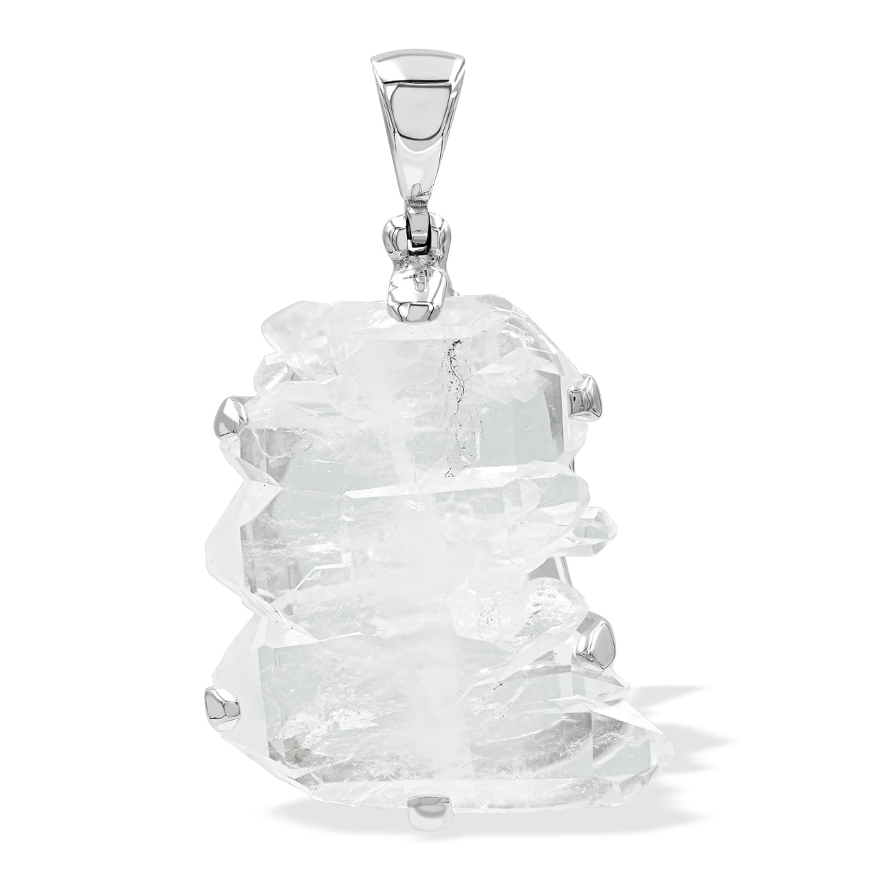 Starborn Faden Quartz Prong Set Pendant in Sterling Silver