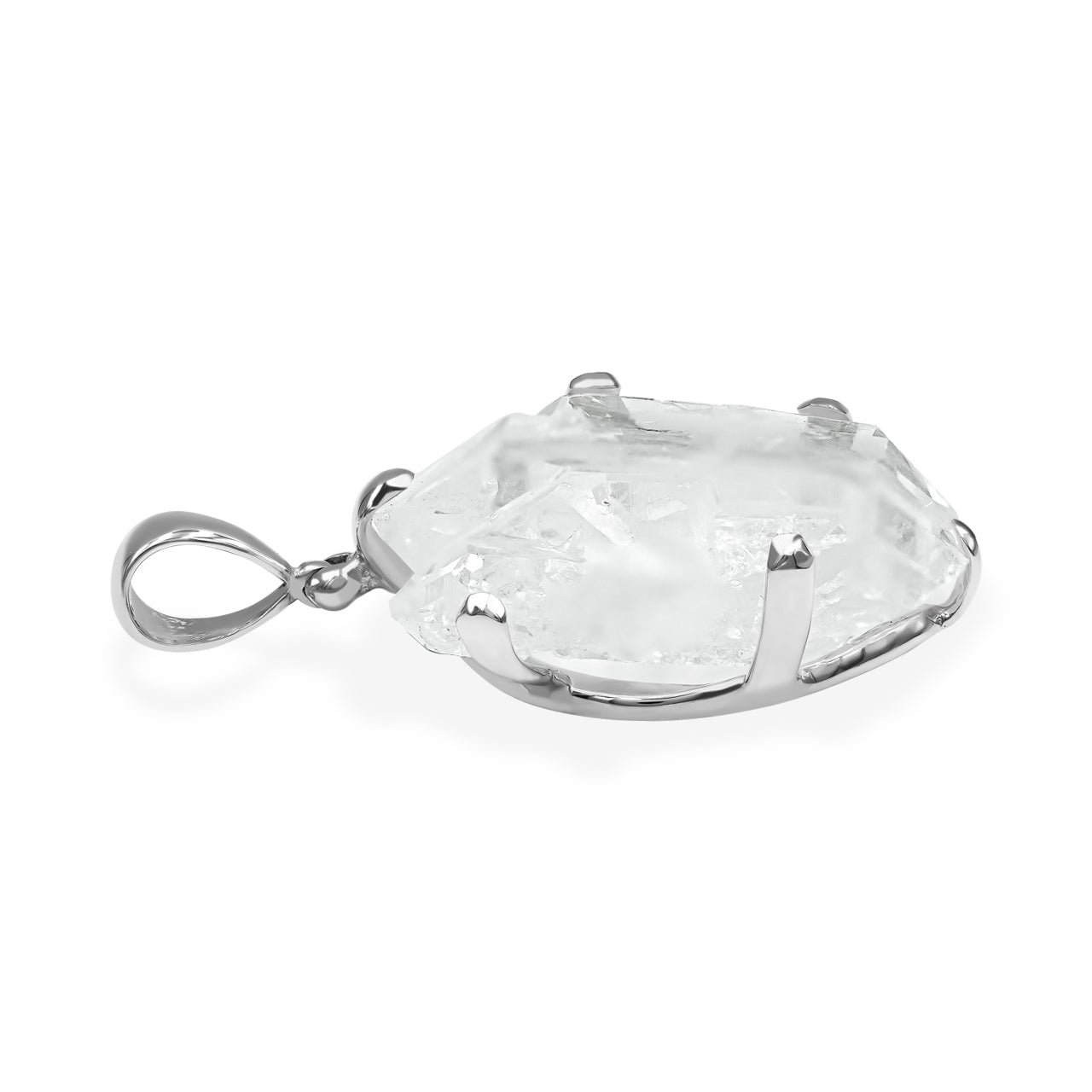 Starborn Faden Quartz Prong Set Pendant in Sterling Silver