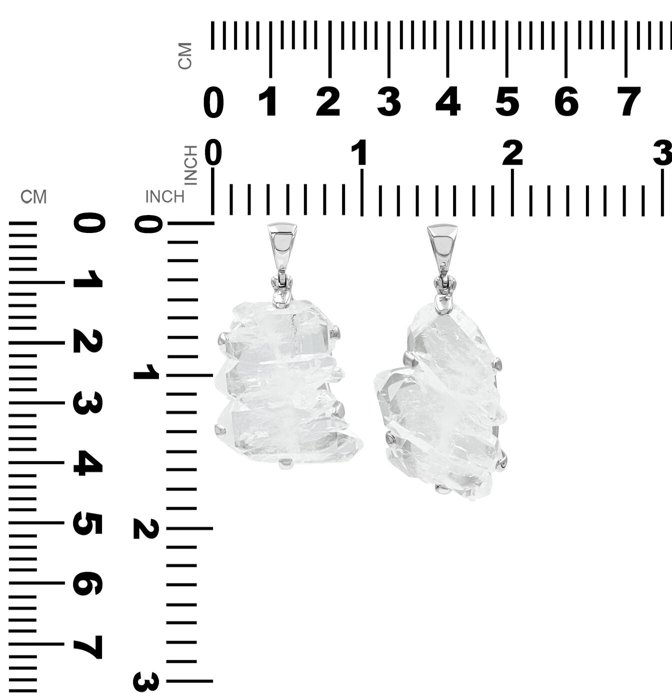 Starborn Faden Quartz Prong Set Pendant in Sterling Silver