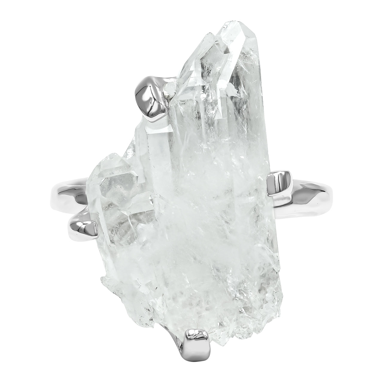 Starborn Faden Quartz Prong Set Ring in Sterling Silver