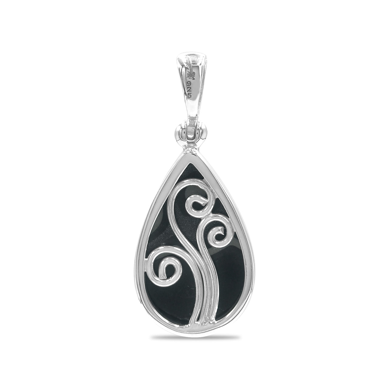 Starborn Red Fordite Pendant in Sterling Silver