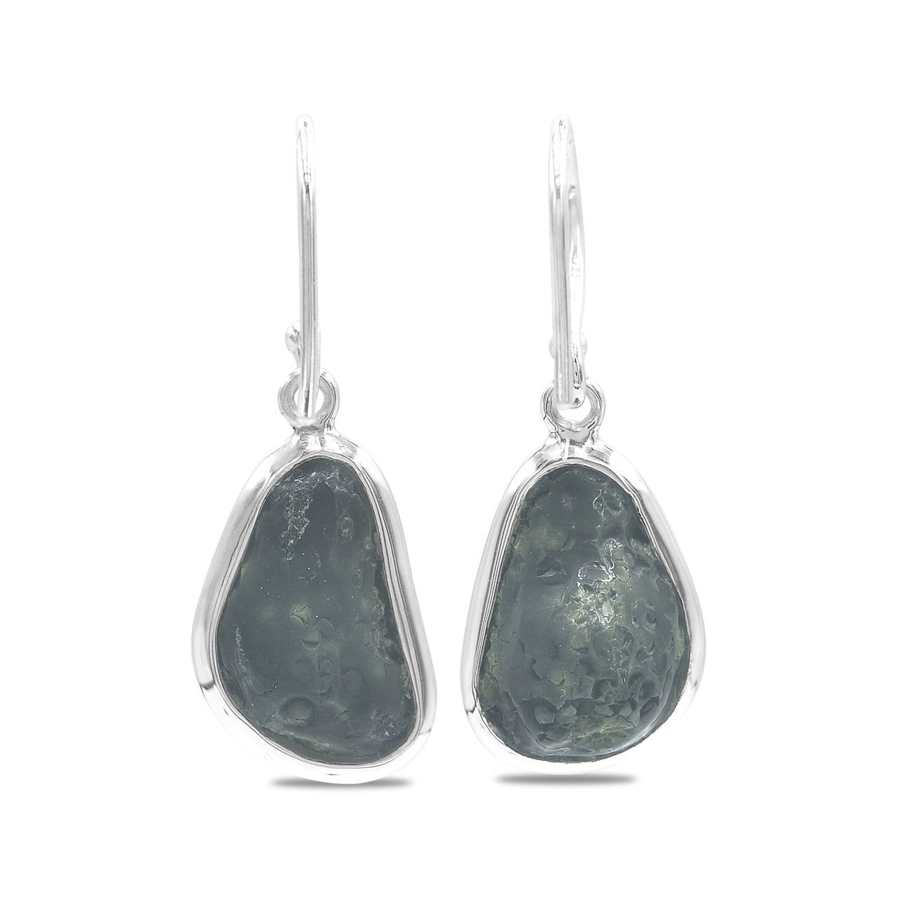 Starborn Agate Geode Earrings in Sterling Silver