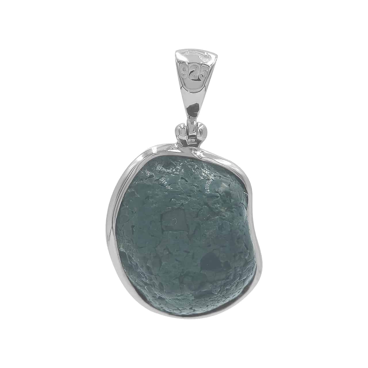 Starborn Black Geode Drusy Pendant in Sterling Silver