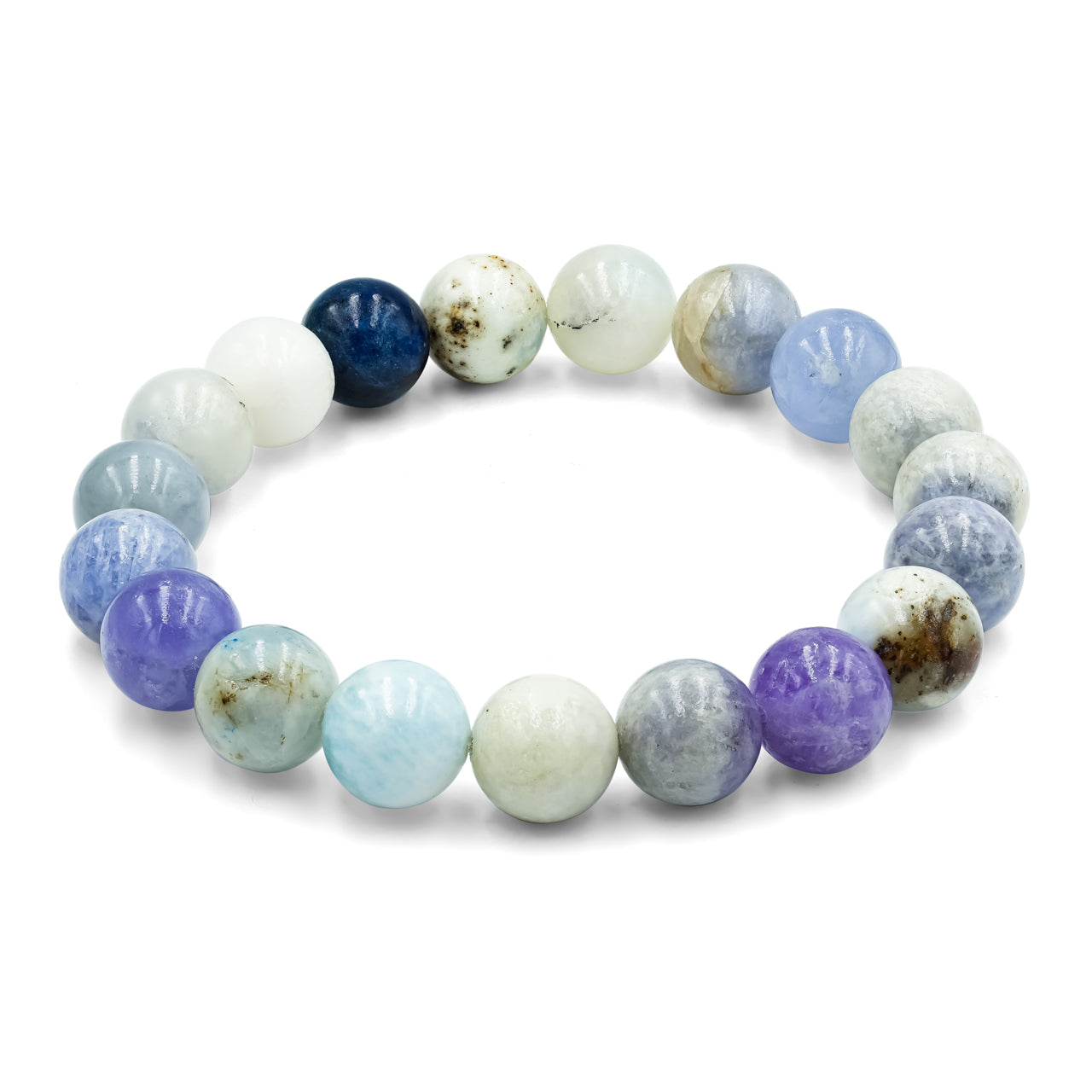 Starborn Fluorescent Hackmanite Elastic Beaded Bracelet