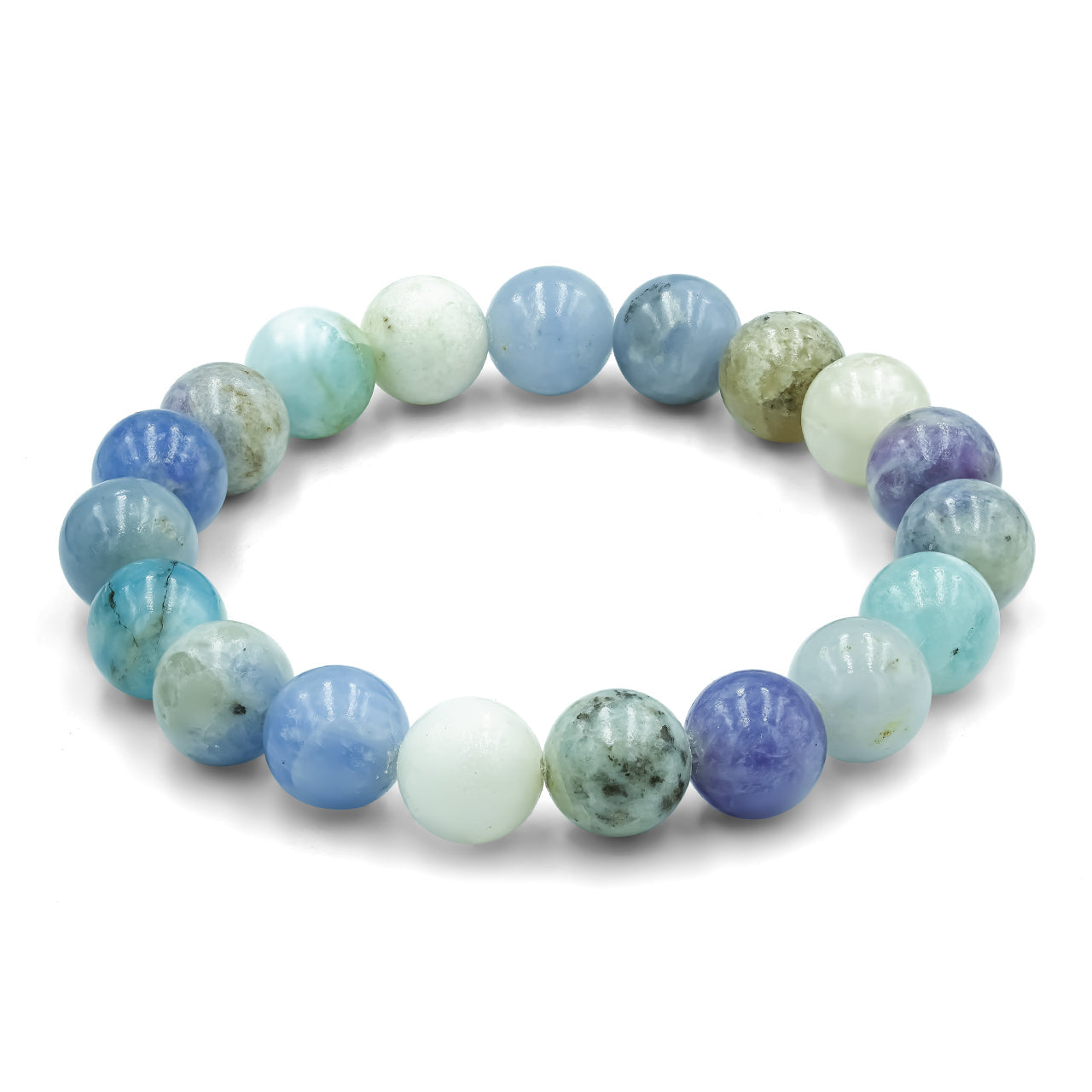 Starborn Fluorescent Hackmanite Elastic Beaded Bracelet
