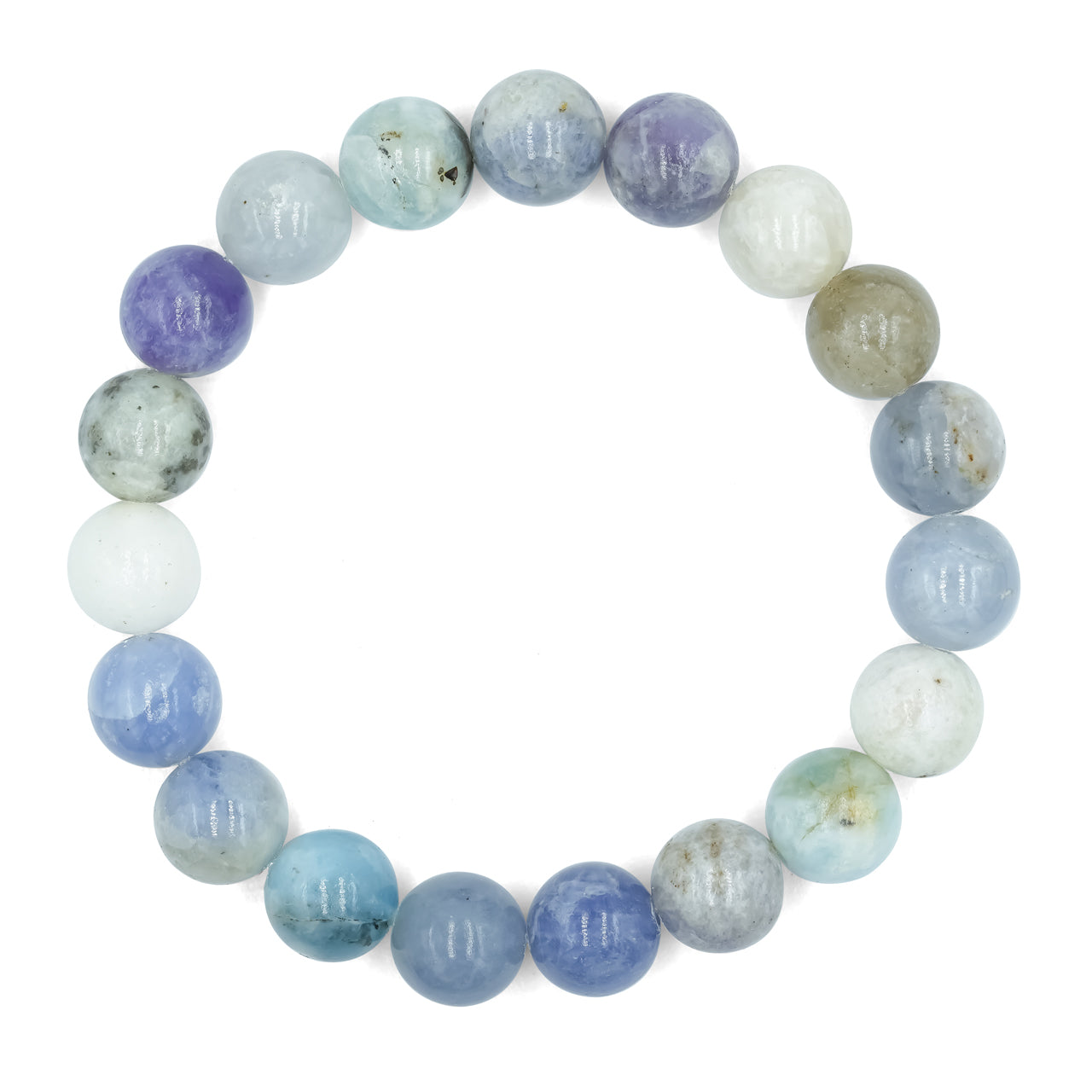Starborn Fluorescent Hackmanite Elastic Beaded Bracelet
