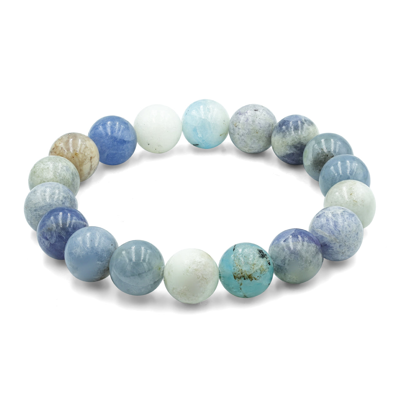 Starborn Fluorescent Hackmanite Elastic Beaded Bracelet