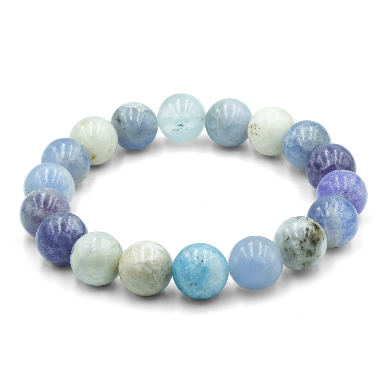 Starborn Fluorescent Hackmanite Elastic Beaded Bracelet
