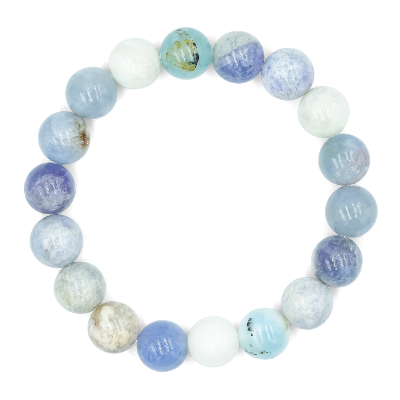 Starborn Fluorescent Hackmanite Elastic Beaded Bracelet