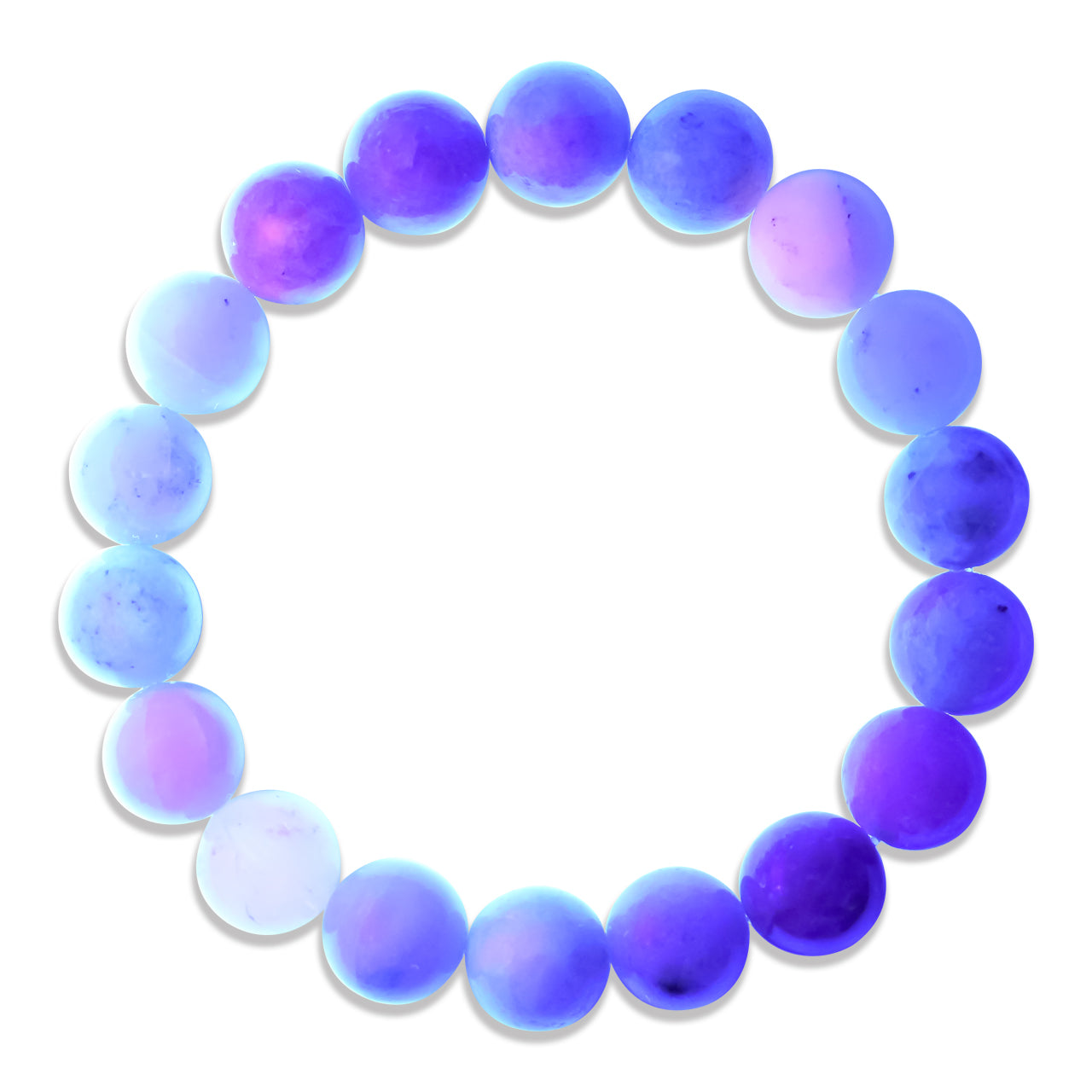 Starborn Fluorescent Hackmanite Elastic Beaded Bracelet