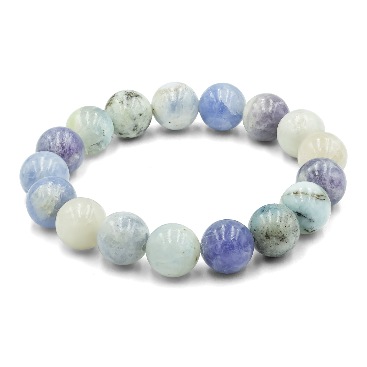 Starborn Fluorescent Hackmanite Elastic Beaded Bracelet