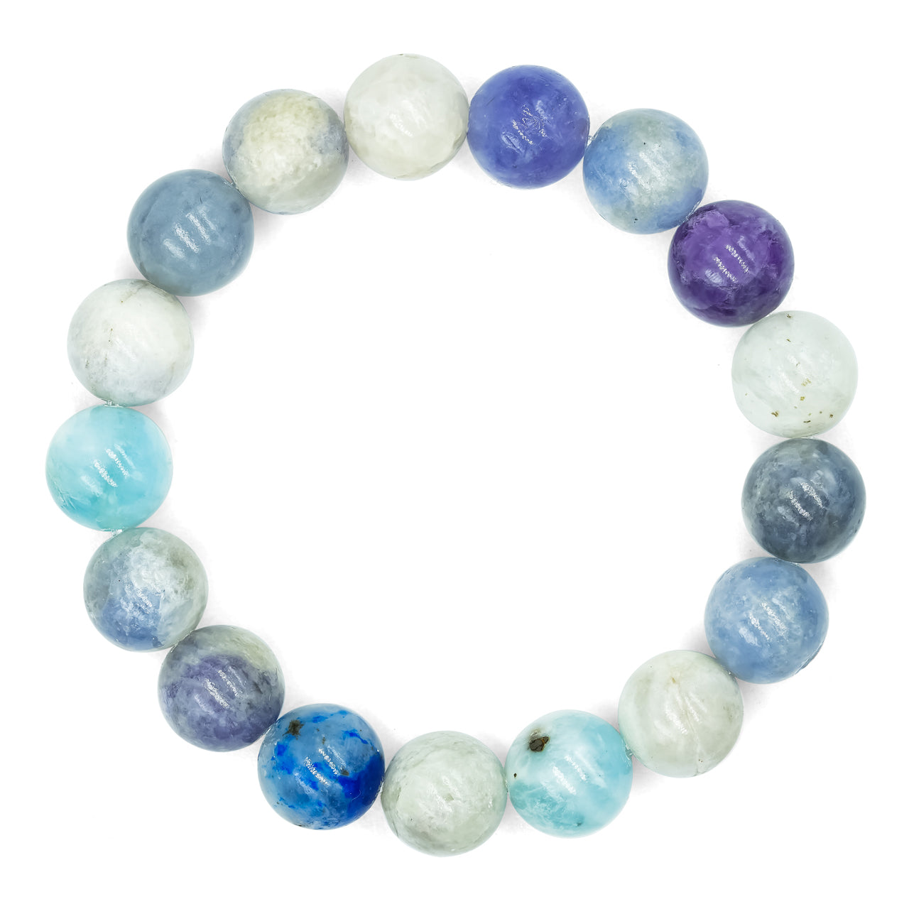 Starborn Fluorescent Hackmanite Elastic Beaded Bracelet