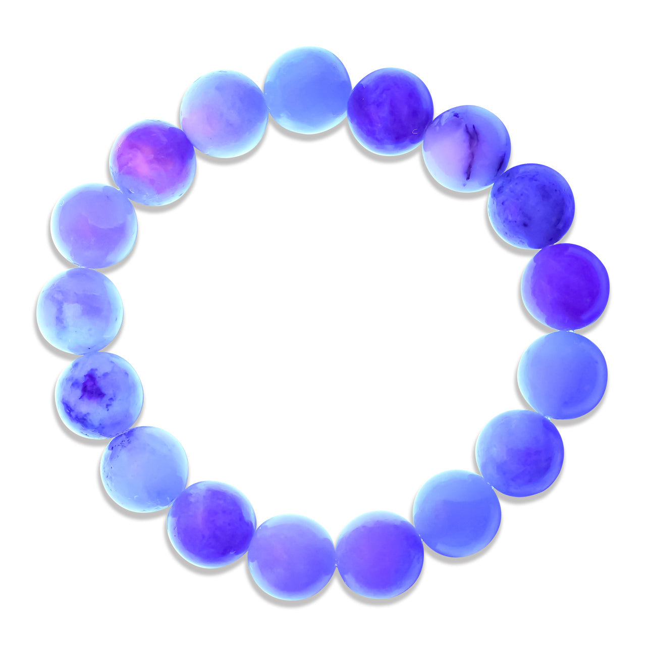Starborn Fluorescent Hackmanite Elastic Beaded Bracelet