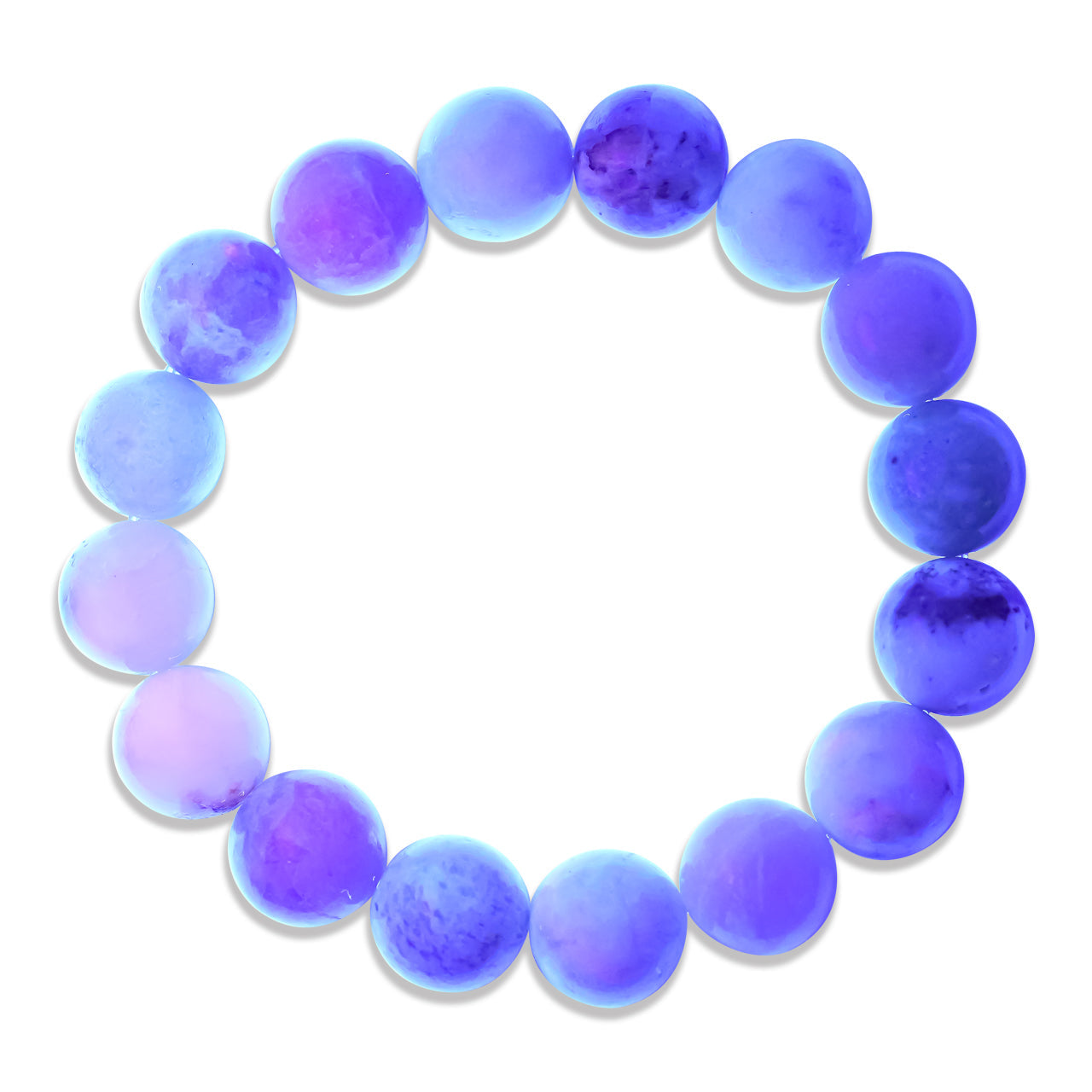 Starborn Fluorescent Hackmanite Elastic Beaded Bracelet