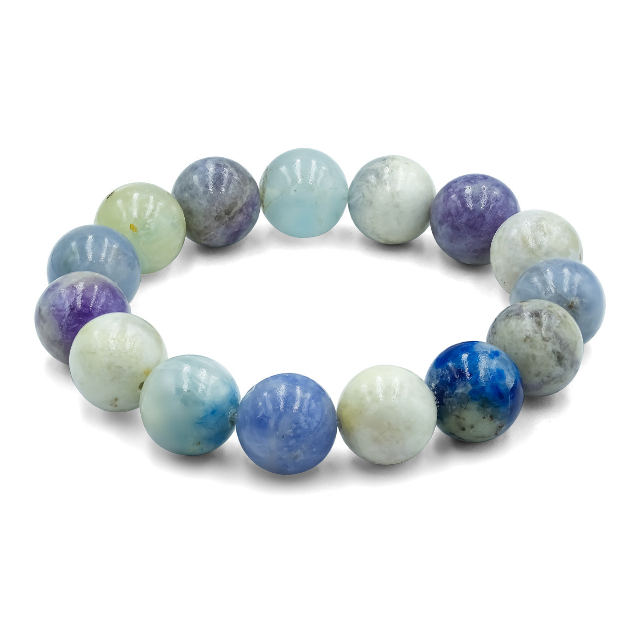 Starborn Fluorescent Hackmanite Elastic Beaded Bracelet